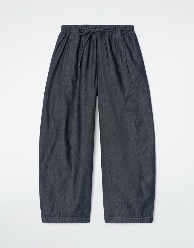 COS - Barrel Leg Denim Drawstring Trousers