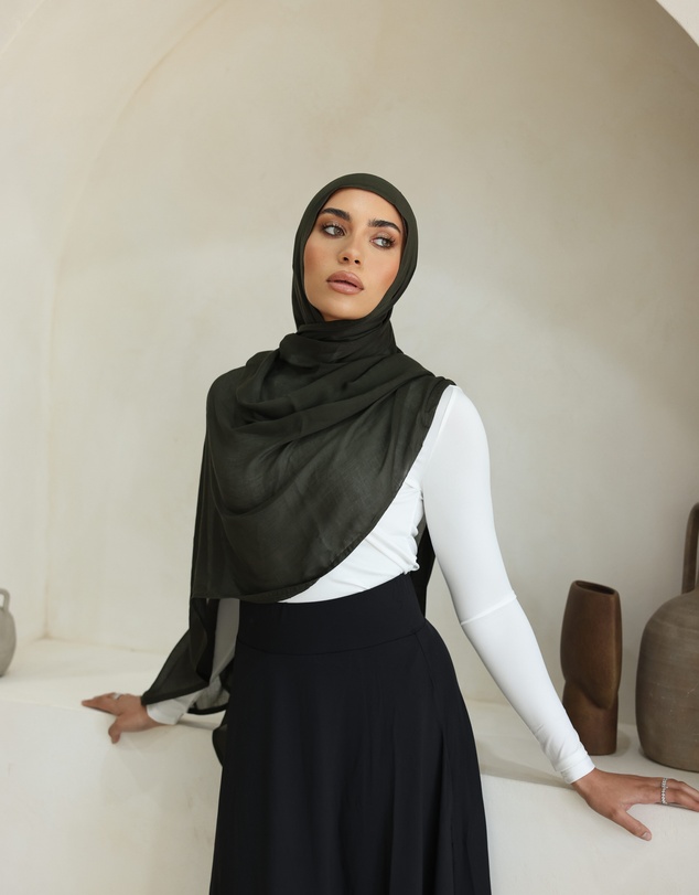 Mod Squad - Double Stitch Hijab- Forest