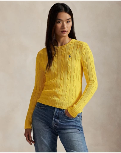Polo Ralph Lauren - Cable-Knit Cotton Crewneck Sweater