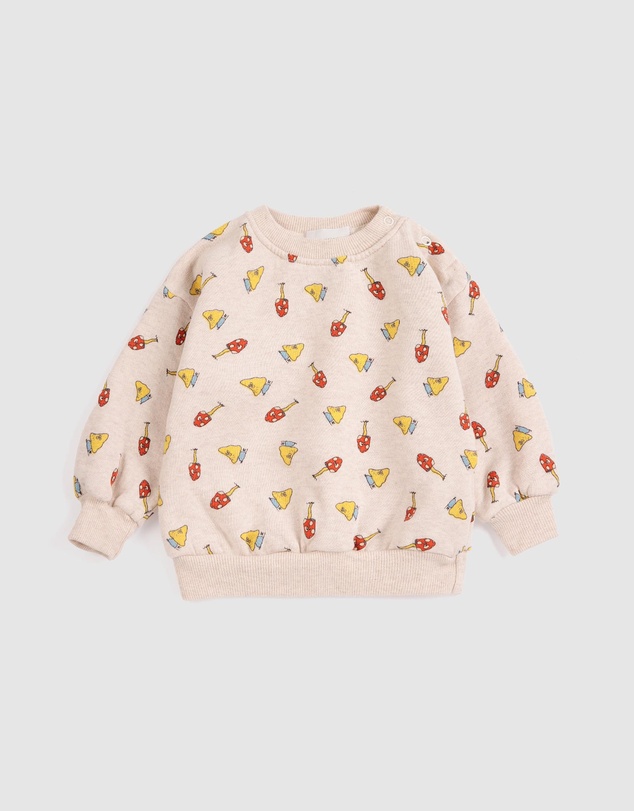 Bobo Choses - Mush Monster Duo All Over Sweatshirt - Babies