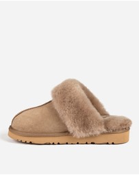 Ozwear Connection Uggs - Ugg Slippers Premium Australia Sheepskin Unisex Scuffette Suede
