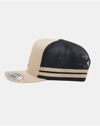 Great Northern Brewing Co - Flexfit Striped Trucker Cream/Black