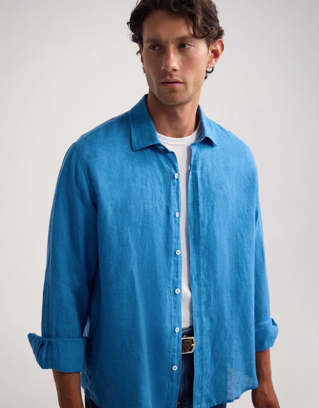 Oxford - Cooper Ls Delave Linen Shirt