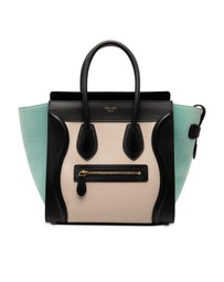 Pre-Loved by Azura Reborn - Pre-Loved Micro Tricolor Leather Luggage Tote