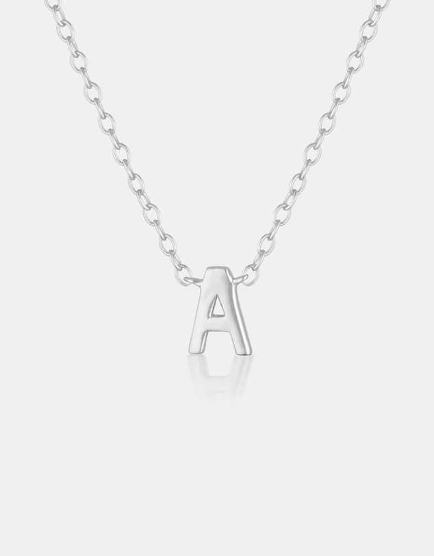 The Silver Collective - Children's A-Z Letter Necklace - A