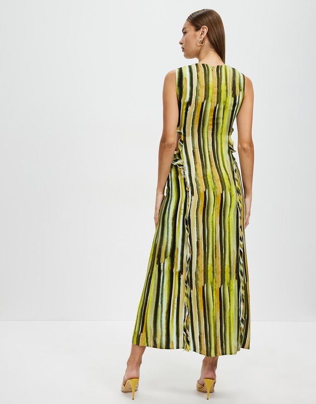 Third Form - Stroke Frill Maxi Tank Dress