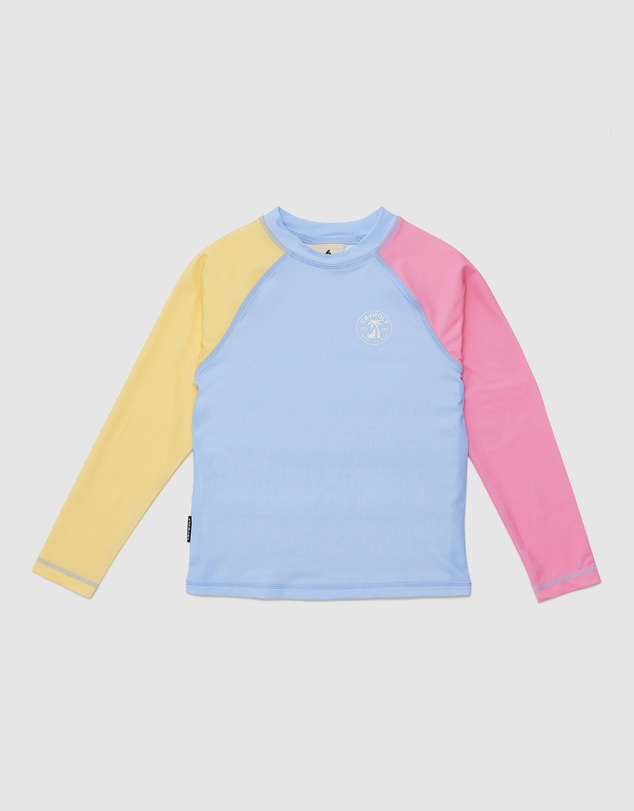 Crywolf - LONG SLEEVE RASH VEST Pop Colourblock