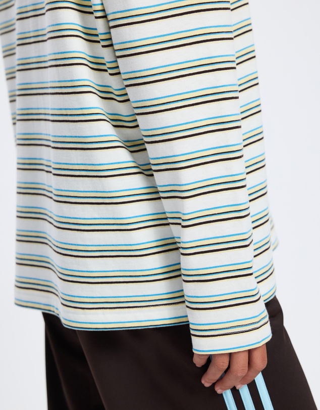 adidas Originals - Striped Oversized LS Polo
