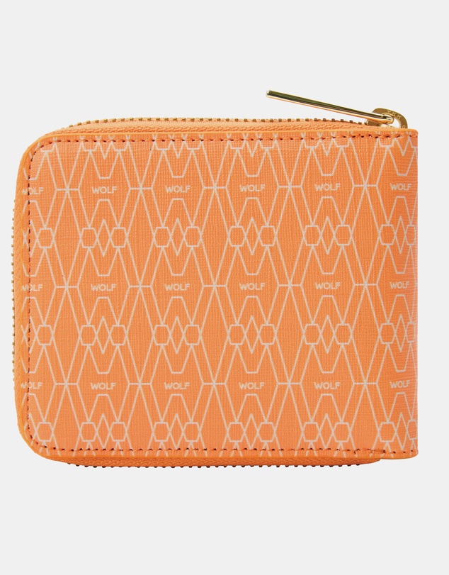 Wolf - Wolf Signature Range Zip Around Wallet Orange