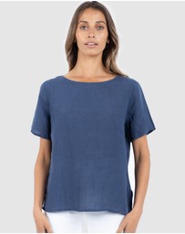 CAMIXA - Teena Linen T-shirt Top