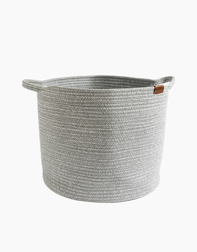 Living Textiles - Cotton Rope Medium Hamper - Sage