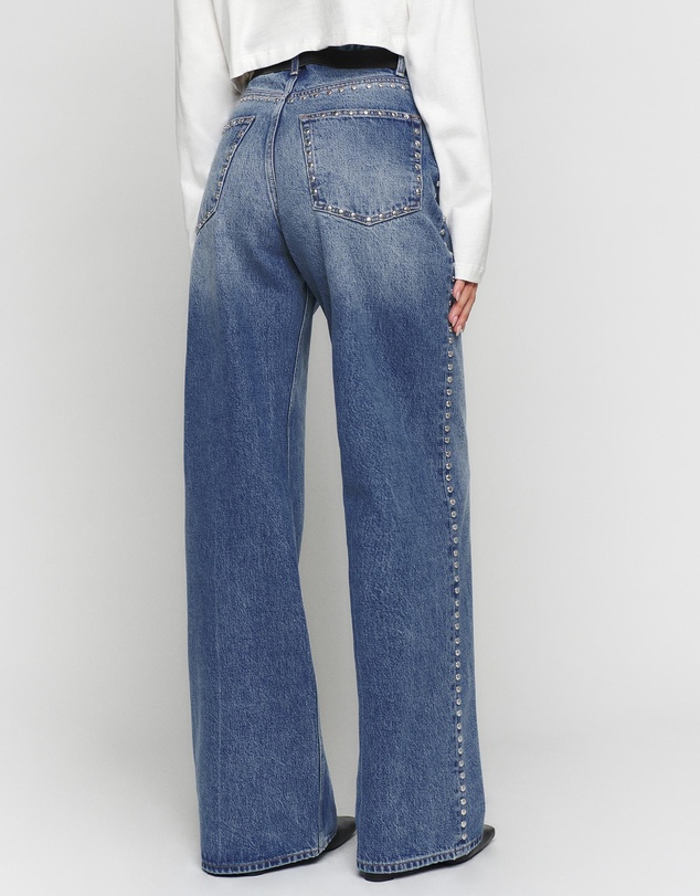 Reformation - Cary High Rise Slouchy Wide Leg Jeans