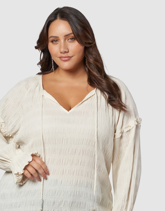 The Poetic Gypsy - Paros Textured Blouse