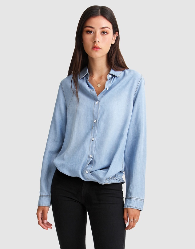 Belle & Bloom - Keep Me Wild Denim Top