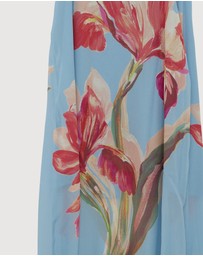 Revibe - Repaired AERE Rosalee Scarf Maxi Dress - AU 10