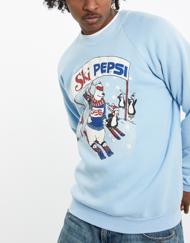 Vintage by The Real Deal - Pre Loved - 80s Ski Pepsi Sweatshirt