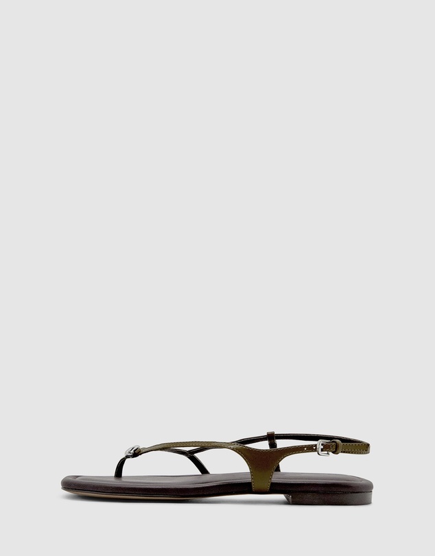 Brie Leon - Halle Flat Sandal - Leather