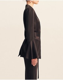 Shona Joy - La Lune Flared Sleeve Belted Blazer