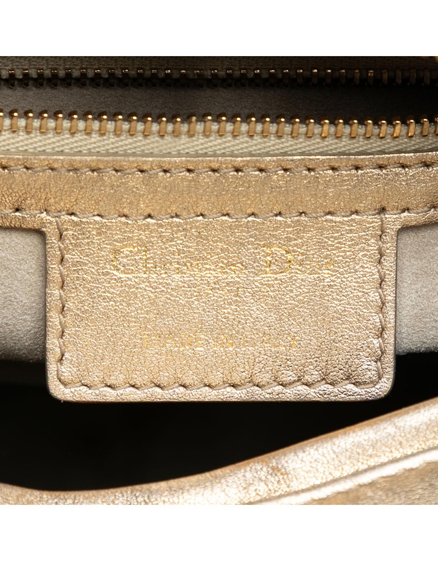 Pre-Loved by Azura Reborn - Pre-Loved Medium Metallic Lambskin Cannage Lady Dior