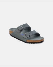 Birkenstock - Arizona SFB Tonal Footbed Suede Leather Narrow - Unisex