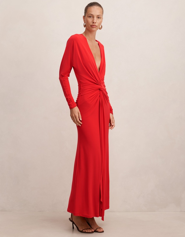 Forever New - Solana Draped Front Tie Maxi Dress