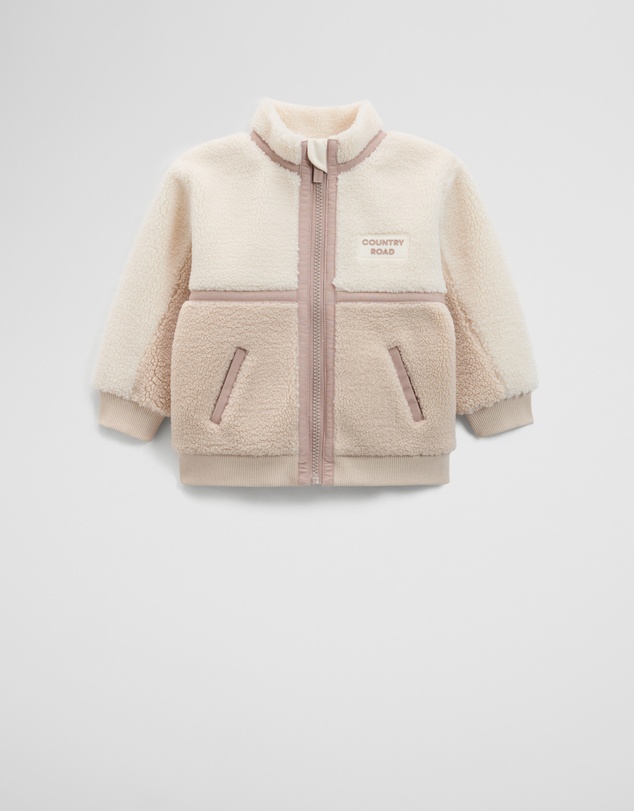 Country Road - Sherpa Zip Through Jacket