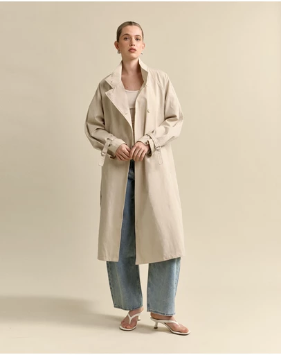 MVN - Funnel Neck Trench Coat