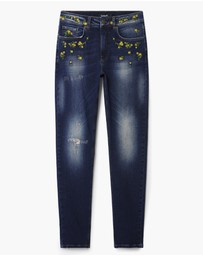 Desigual - Floral denim pants