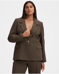 Forever New Curve - Victoria Curve Single Breasted Blazer