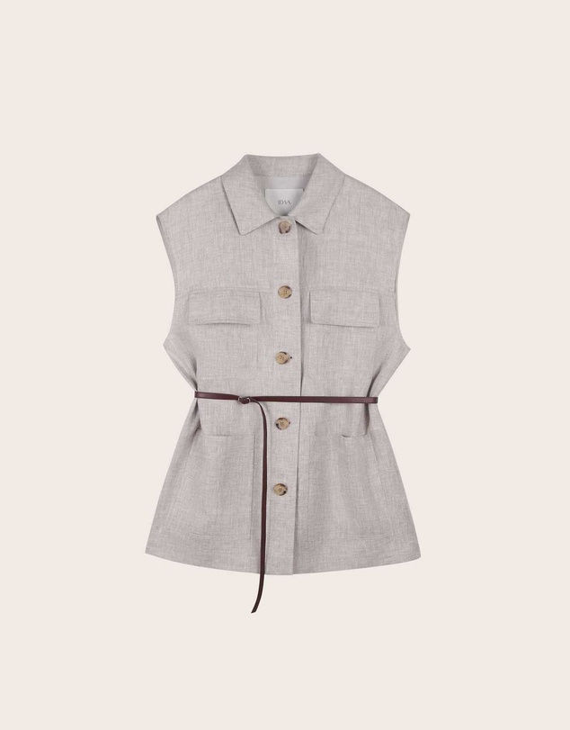 IDA+S - Josephine Oversized Linen Vest