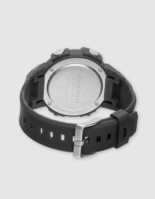 Maxum - Button - Black & Teal Digital