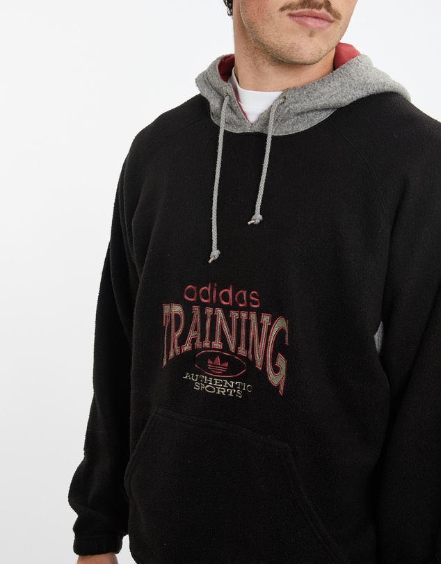 Vintage by The Real Deal - Pre Loved - 90s Adidas Training Hooded Fleece Sweatshirt