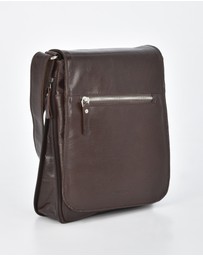 Cobb & Co - Notting Jr. Leather RFID Expandable Satchel