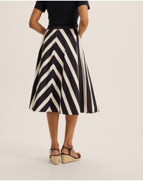 Review - Umbrella Chevron Midi Skirt