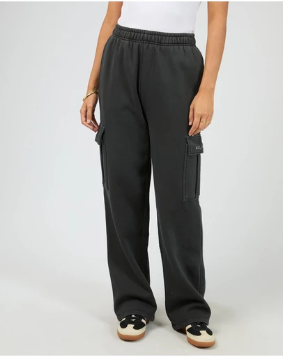 All About Eve - Aae Washed Cargo Trackpant Washed Black