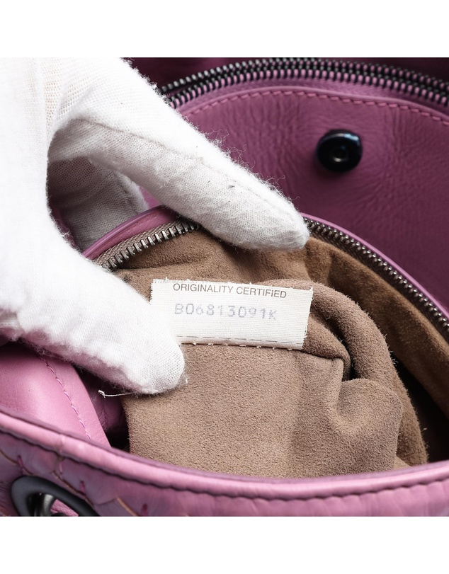 Pre-Loved by Azura Reborn - Pre-Loved Medium Nappa Intrecciato Boutis Double Chain Tote