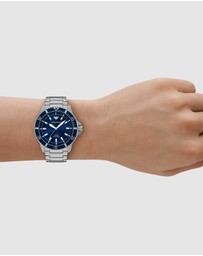 Emporio Armani - Silver Tone Analogue Watch