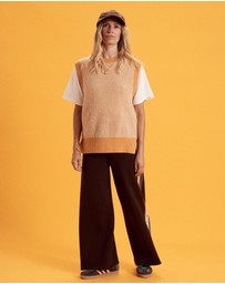 Banabae - Twilight Side Stripe Knit Pants - Ladies