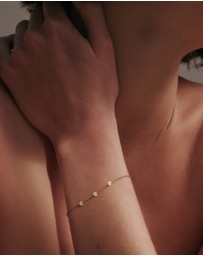 SAINT VALENTINE - Floating Stone Bracelet - Gold