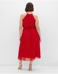 City Chic - Plus size Ruby Midi Dress - red