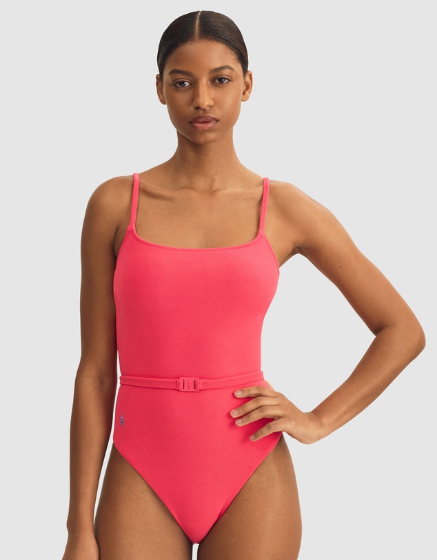 Polo Ralph Lauren - Terry Kennedy Belted Low Back Swimsuit