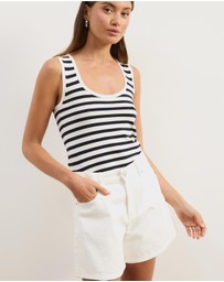 Atmos&Here - Kennedi Stripe Knit Tank