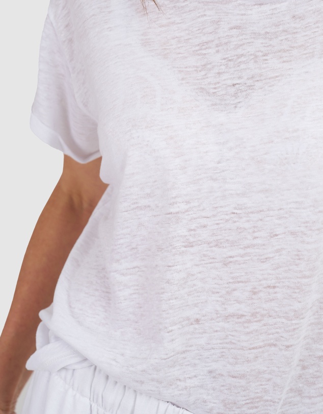 CAMIXA - Francy Linen Jersey T-Shirt Top
