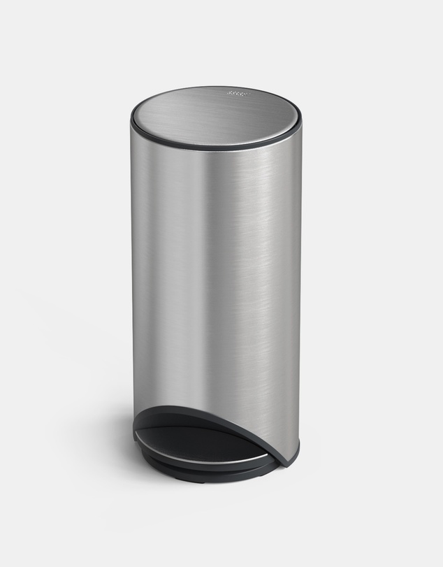 Joseph Joseph - Arc™ 30-Litre Slimline Pedal Bin with Liner Pocket - Stainless Steel