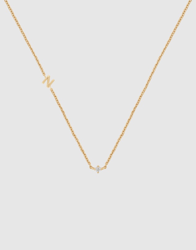 YCL  - Petite Initial Necklace N