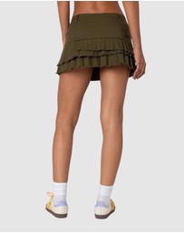 EDIKTED - Layered Pleats Mini Skirt