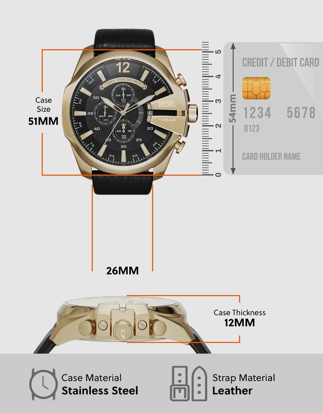 Diesel - Mega Chief Men's Analogue Watch