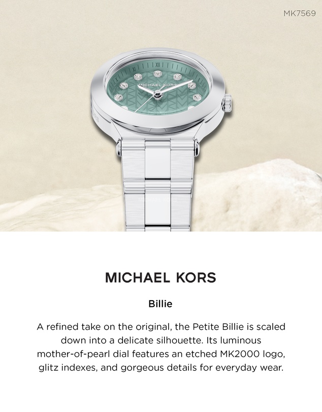 Michael Kors - Billie Silver Tone Analogue Watch