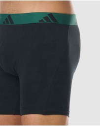 adidas Sportswear - 3 Pack Active Flex Cotton Boxer Brief Underwear