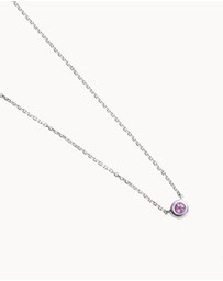 Kirstin Ash - Petite Birthstone Necklace February Amethyst